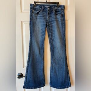 American Eagle Stretch Hipster Flares jeans size 8